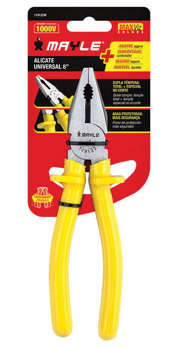 Alicate Univ 8” Isol 1000v Crv