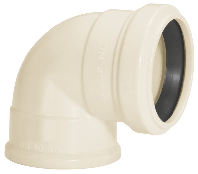 Joelho Esgoto 90  40x38mm Br C/Anel Lab 