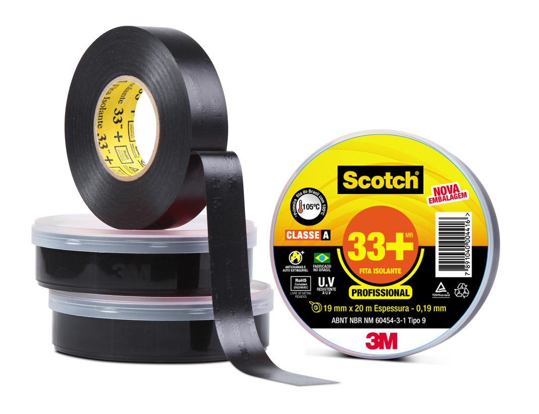 Fita Isolante 19mmx20mt Pt 33+Scotch