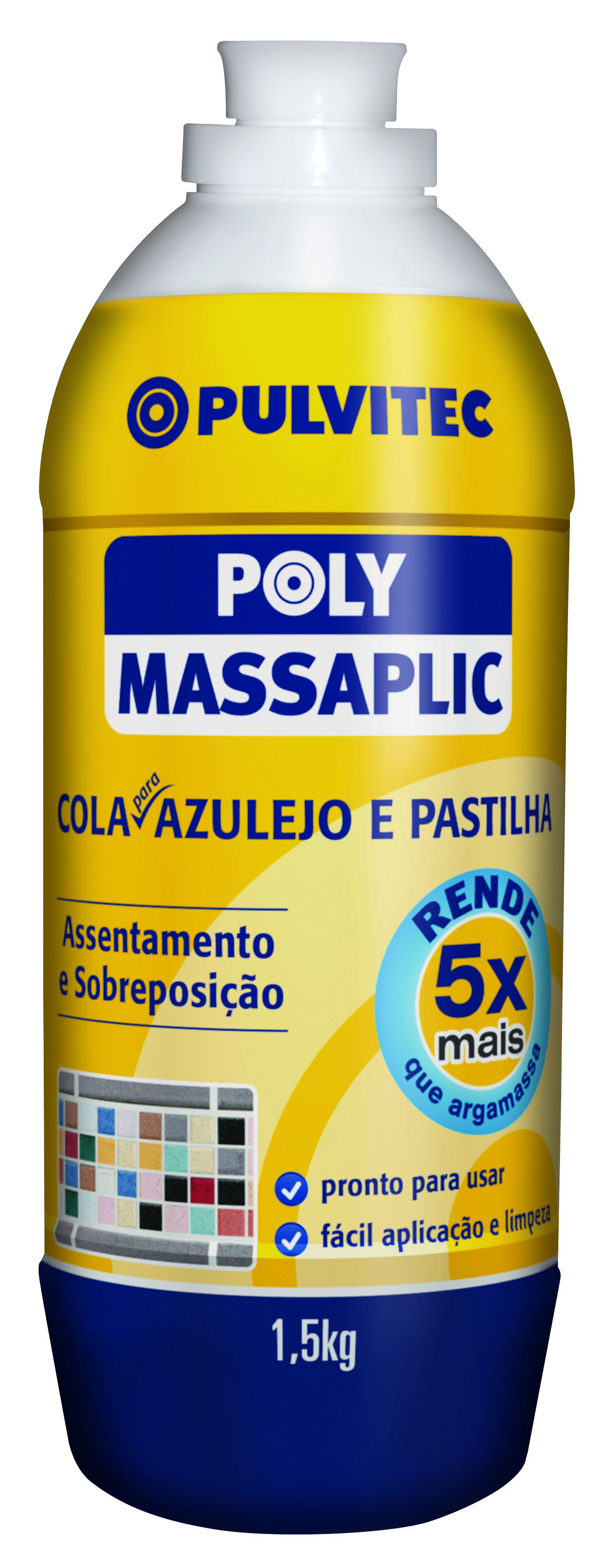 Cola Azulejo 1,5kg Massaplic 