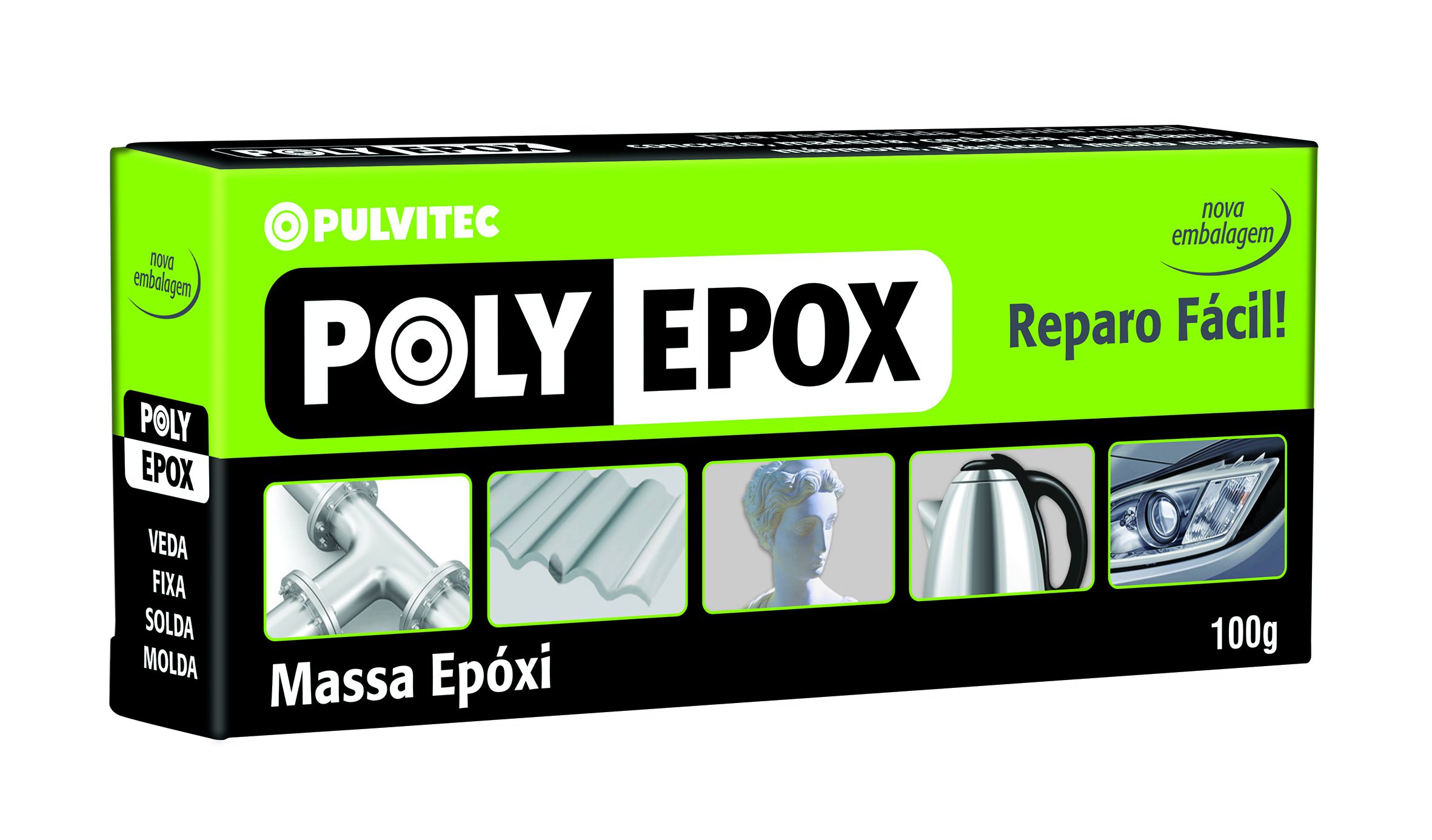Massa Epoxi 100gr Polyepox 