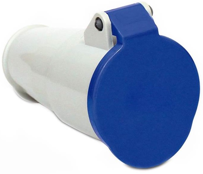 Acoplamento Ind 3p+T 16a 220v Azul