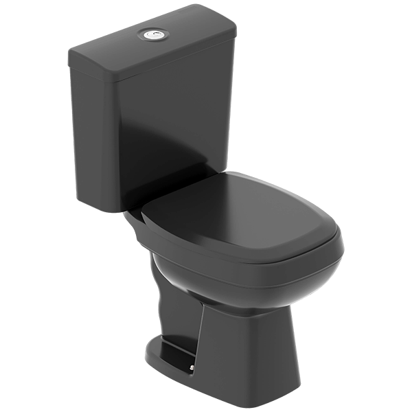 Bacia C/Cx Acop Preta City Plus Ecoflush