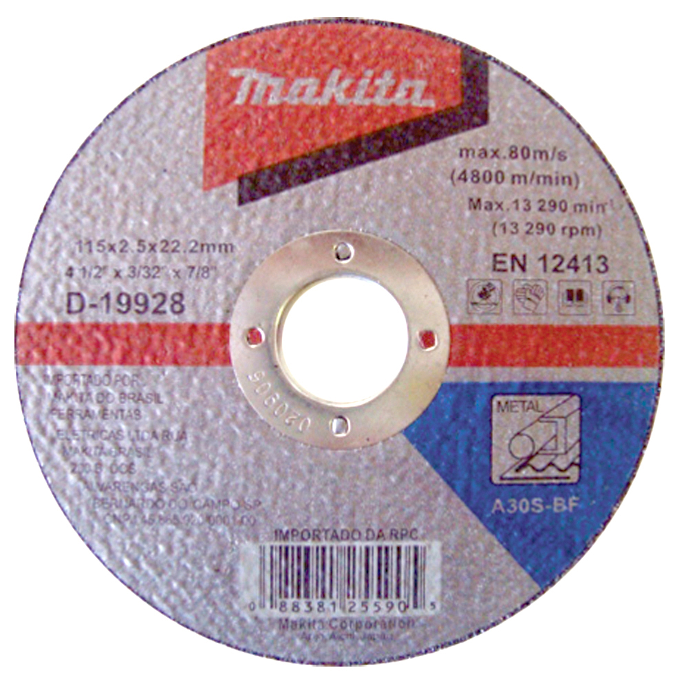 Disco De Corte  4.1/2x3/32x7/8   Metal 