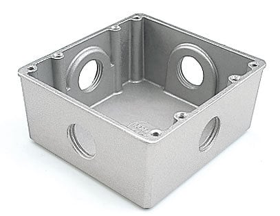 Caixa De Luz Alum P/Piso Baixa 4x4 3/4”