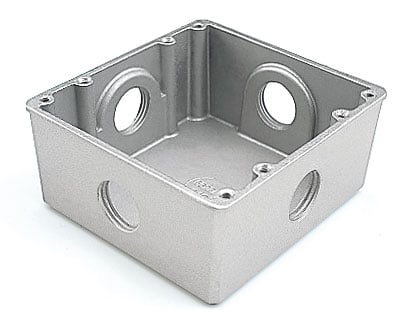 Caixa De Luz Alum P/Piso Baixa 4x4 1”