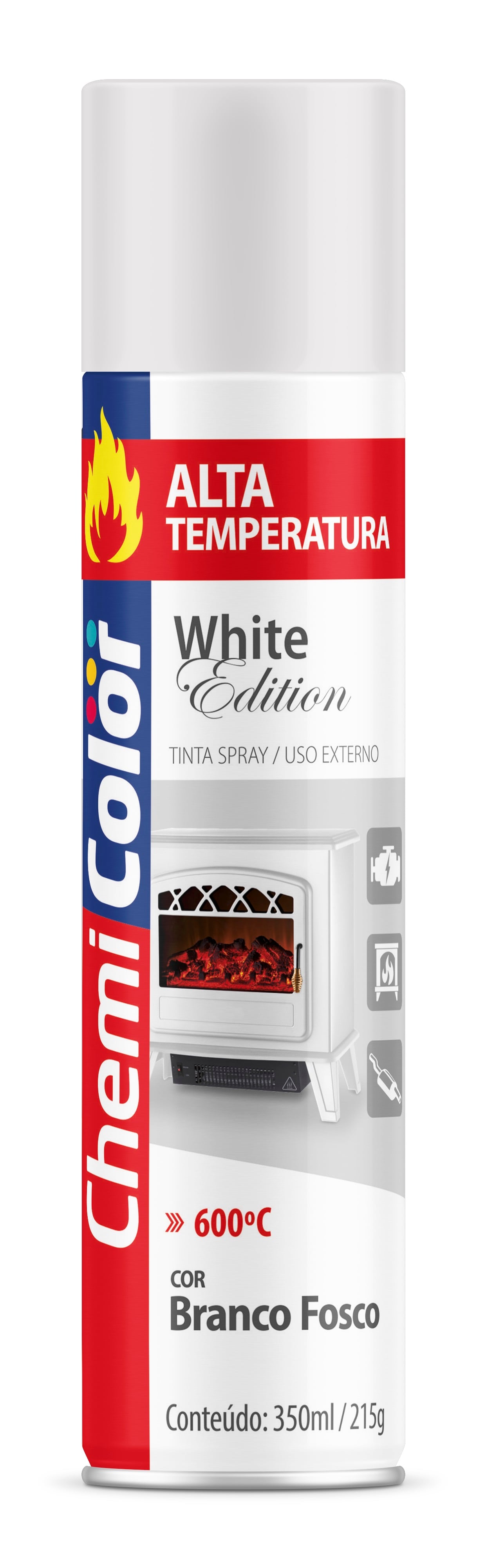 Tinta Spray A.Temp Branco 350ml 215gr