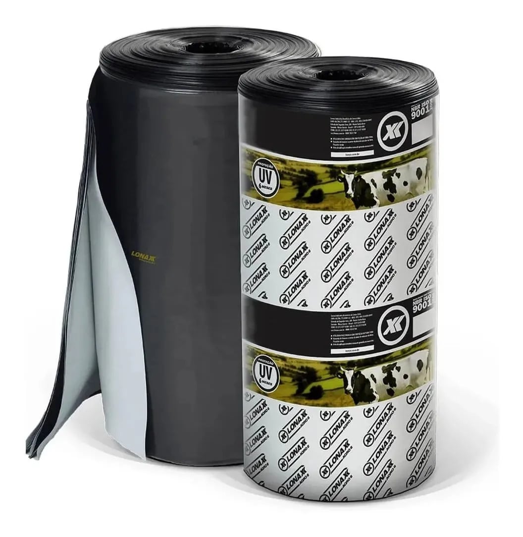 Lona Preta/Branca  8x50mt 60kg Silo