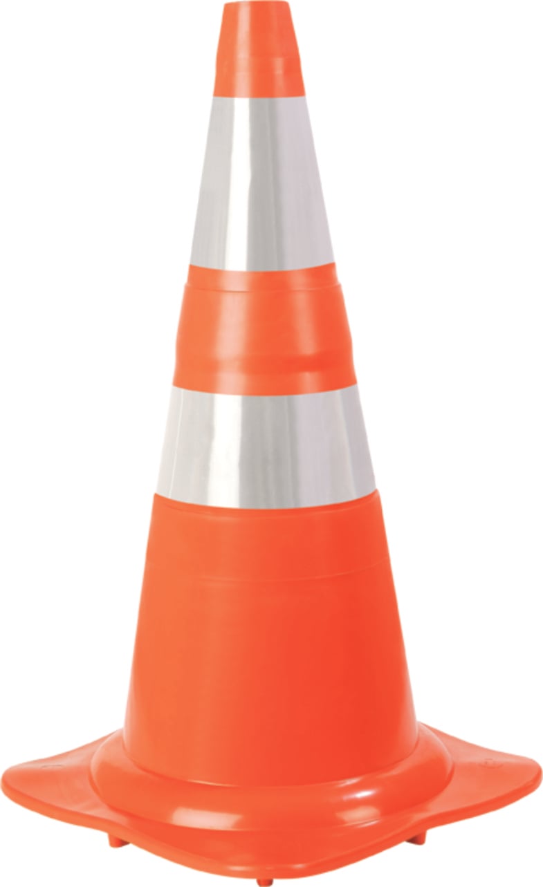 Cone De Sinalizacao 50cm Lj/Br Flexivel