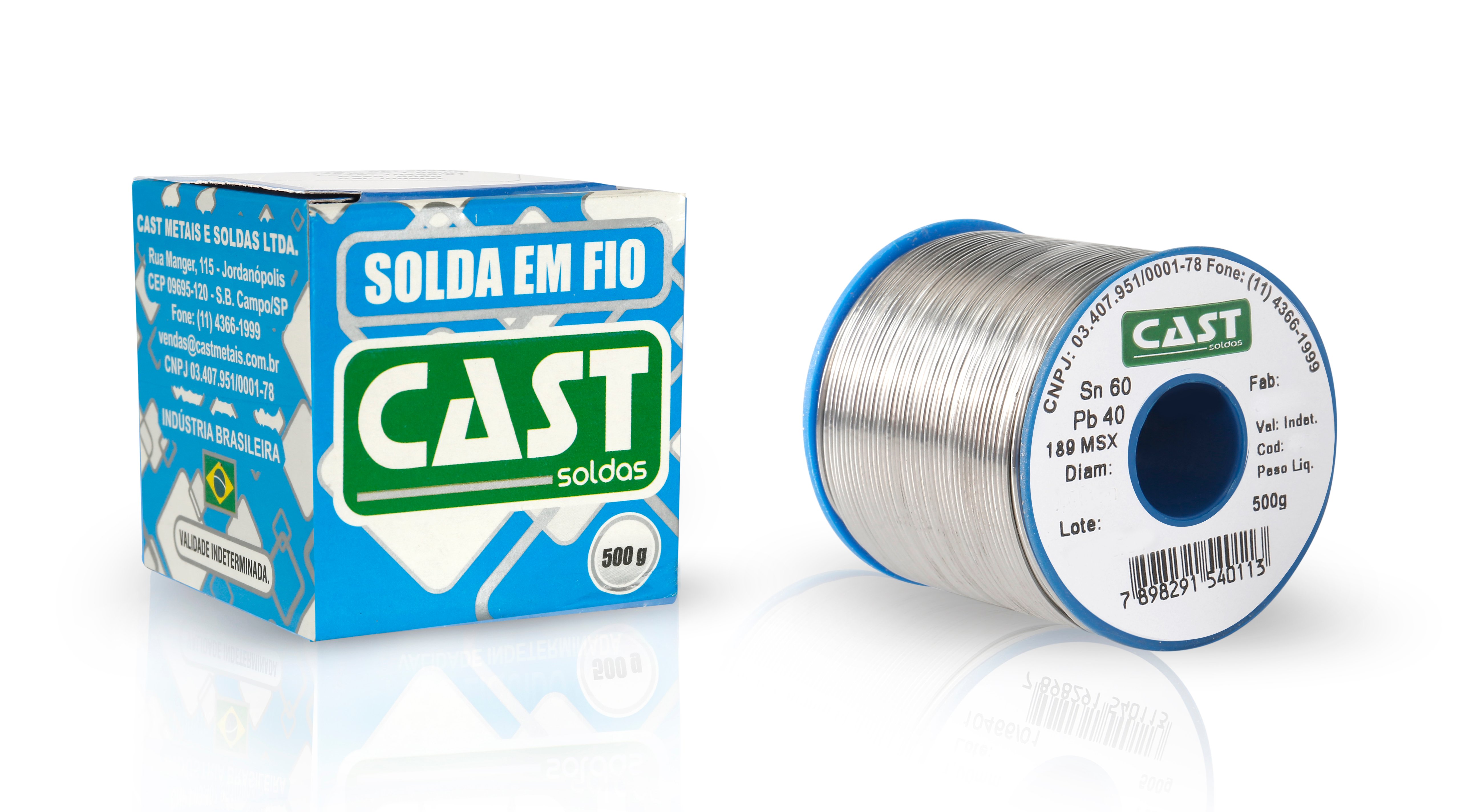 Solda Fio Carret 60x40 (Sd Pb) Az 500gr