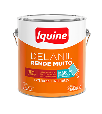 Tinta Acr Fo Std 3,6lt Delanil Br Gelo