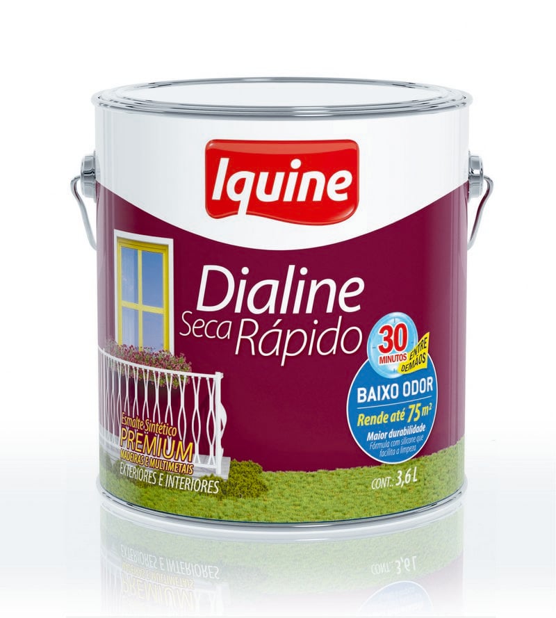 Tinta Esm Bril Prm 3,0lt Dialine Preto