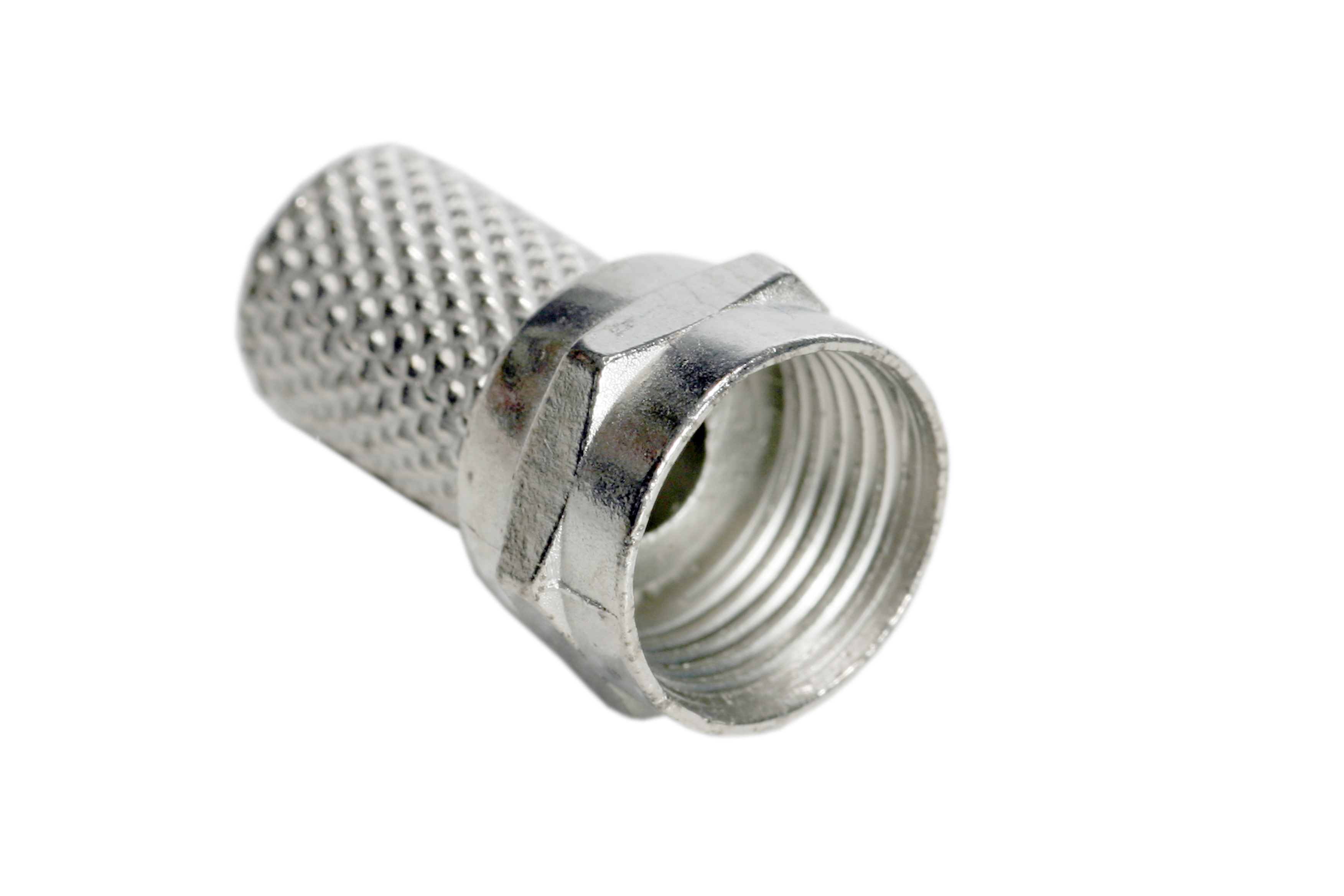 Conector P/Cabo Coax C/Ros Rg6 C/30un