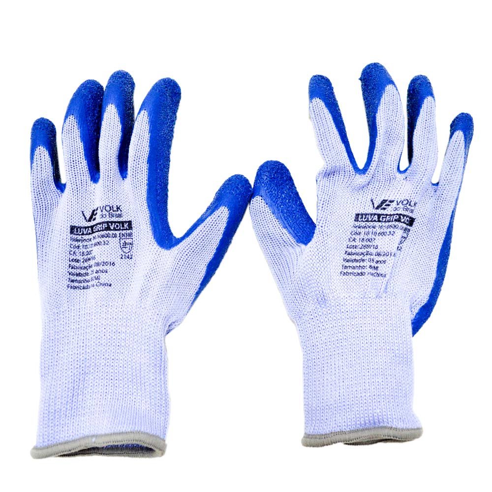 Luva P/Mao Alg C/Latex Grip P
