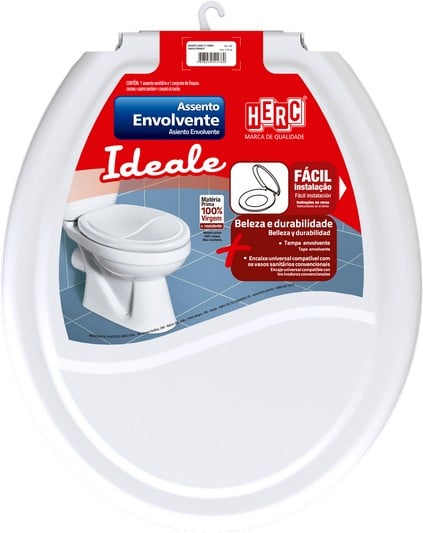 Assento Plast Oval Br Ideale
