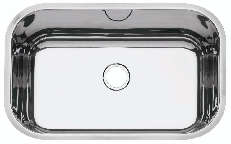 Cuba Inox N1 47x30x17 304 Ab 3.1/2 S/Val