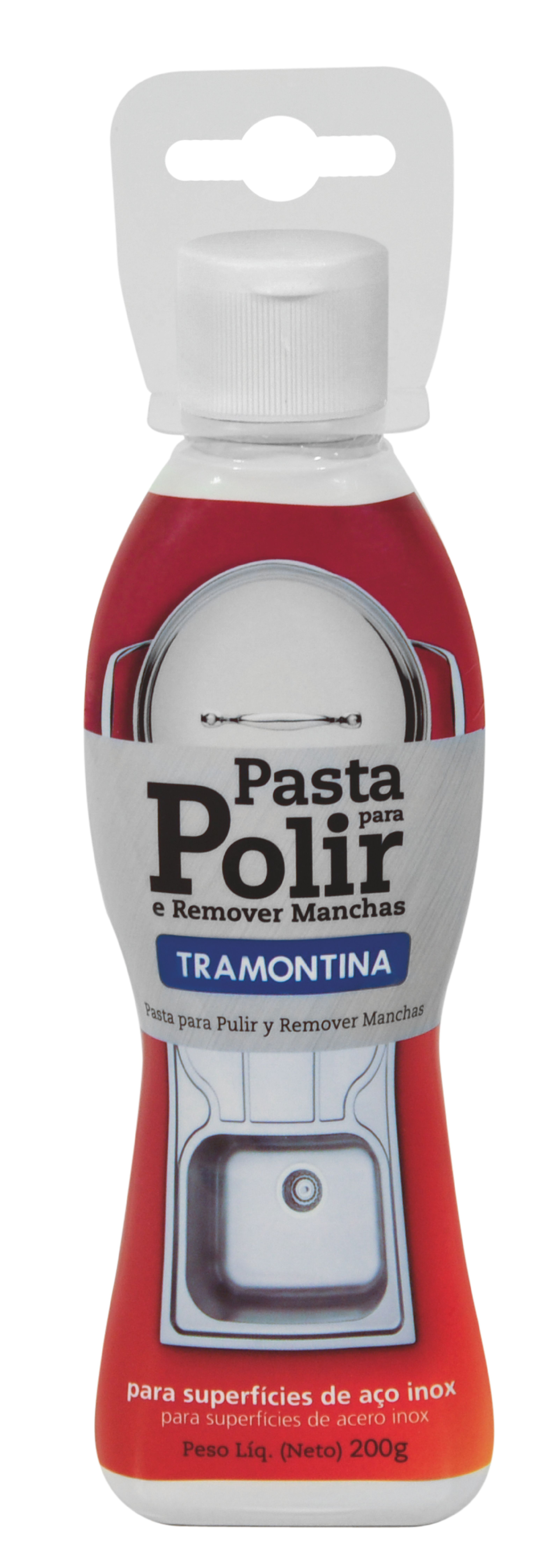 Pasta P/Polir Inox 200gr