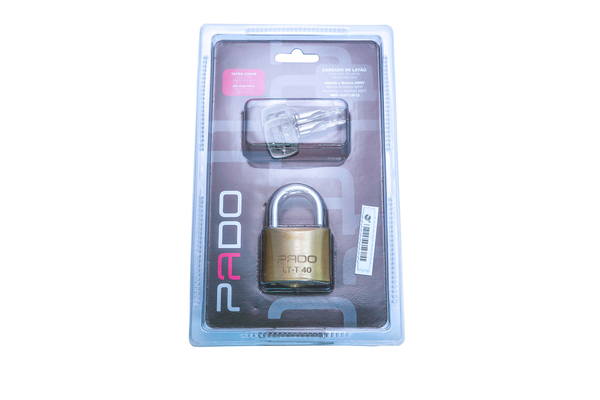 Cadeado Latao Tetra 40mm Blist