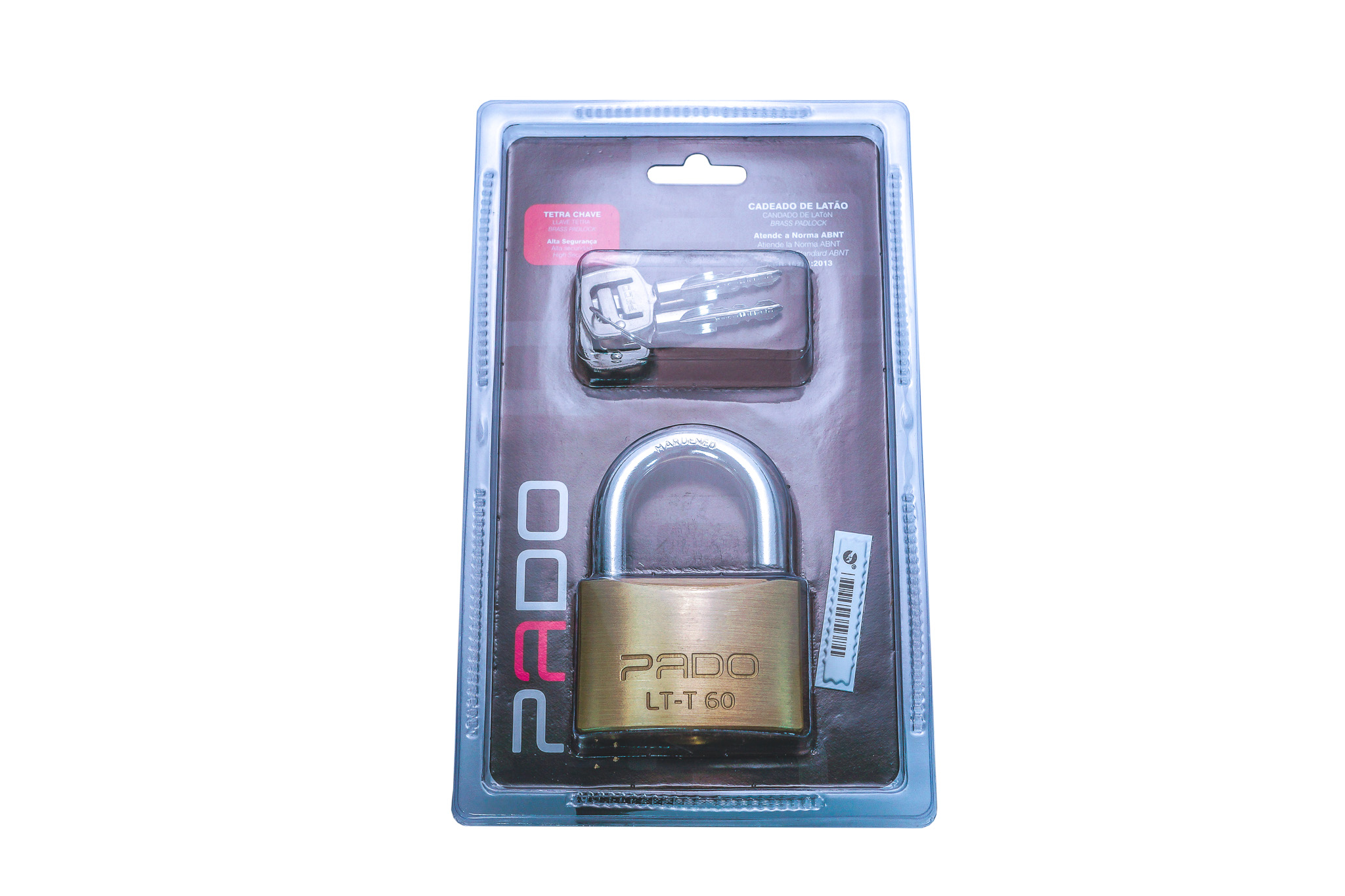 Cadeado Latao Tetra 60mm Blist
