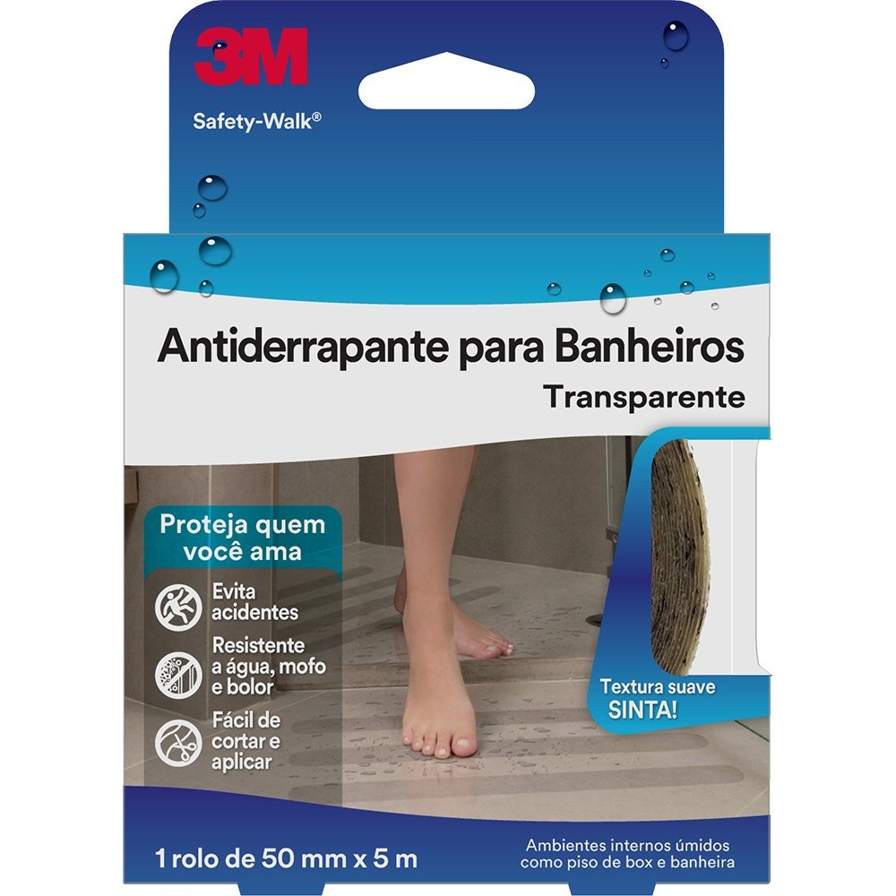 Fita Anti Derrap 50mmx05mt Transp Banhei