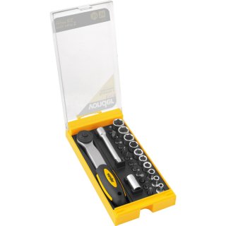Jg Soq Sext Enc 1/4” 25pc Crv Catr Re