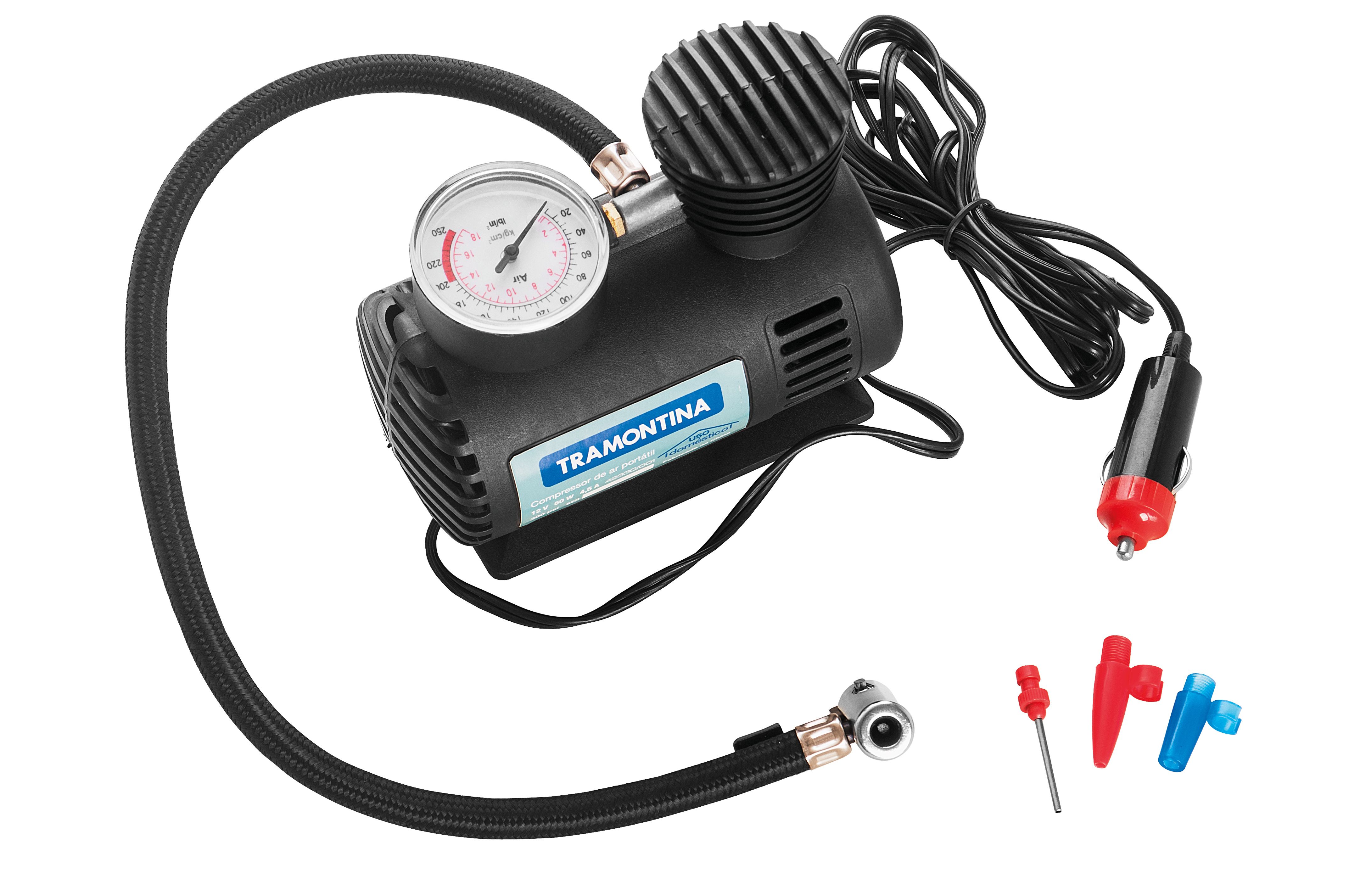 Compressor Ar Portatil 12v 50w Bivolt