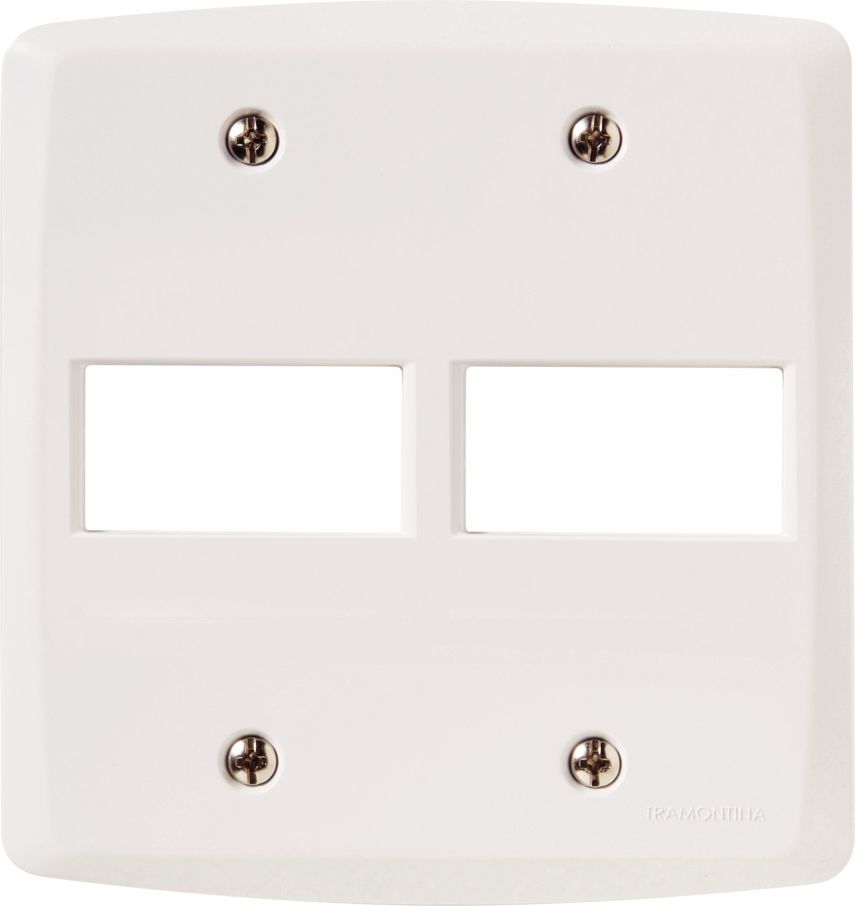 Lux2 Placa Br Hor 4x4 P/ 2mod