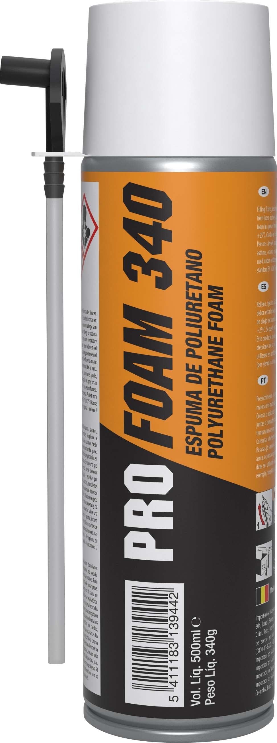 Espuma Expansiva Pu 500ml 340gr
