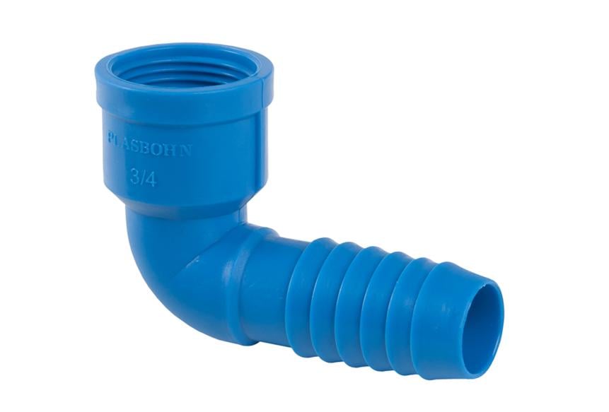 Joelho Poliet P/Mang Inter 90 1.1/4” Az