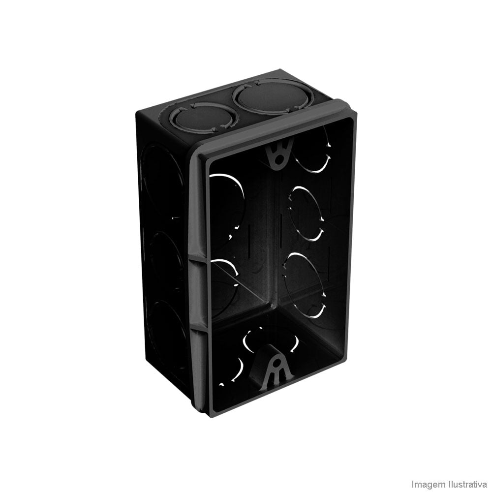 Caixa De Luz Pvc 4x2 Retan Pt Ref