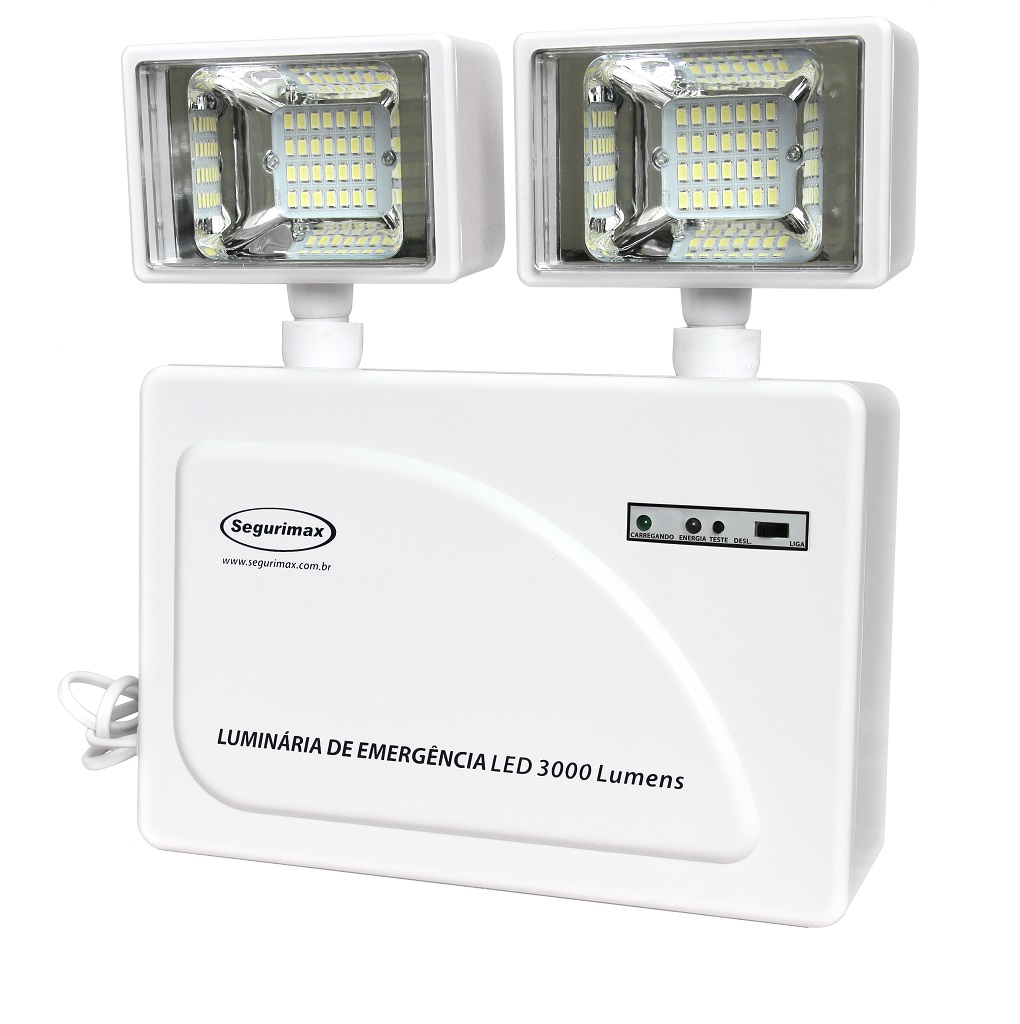 Bloco De Emergencia Led 3000 Lumens
