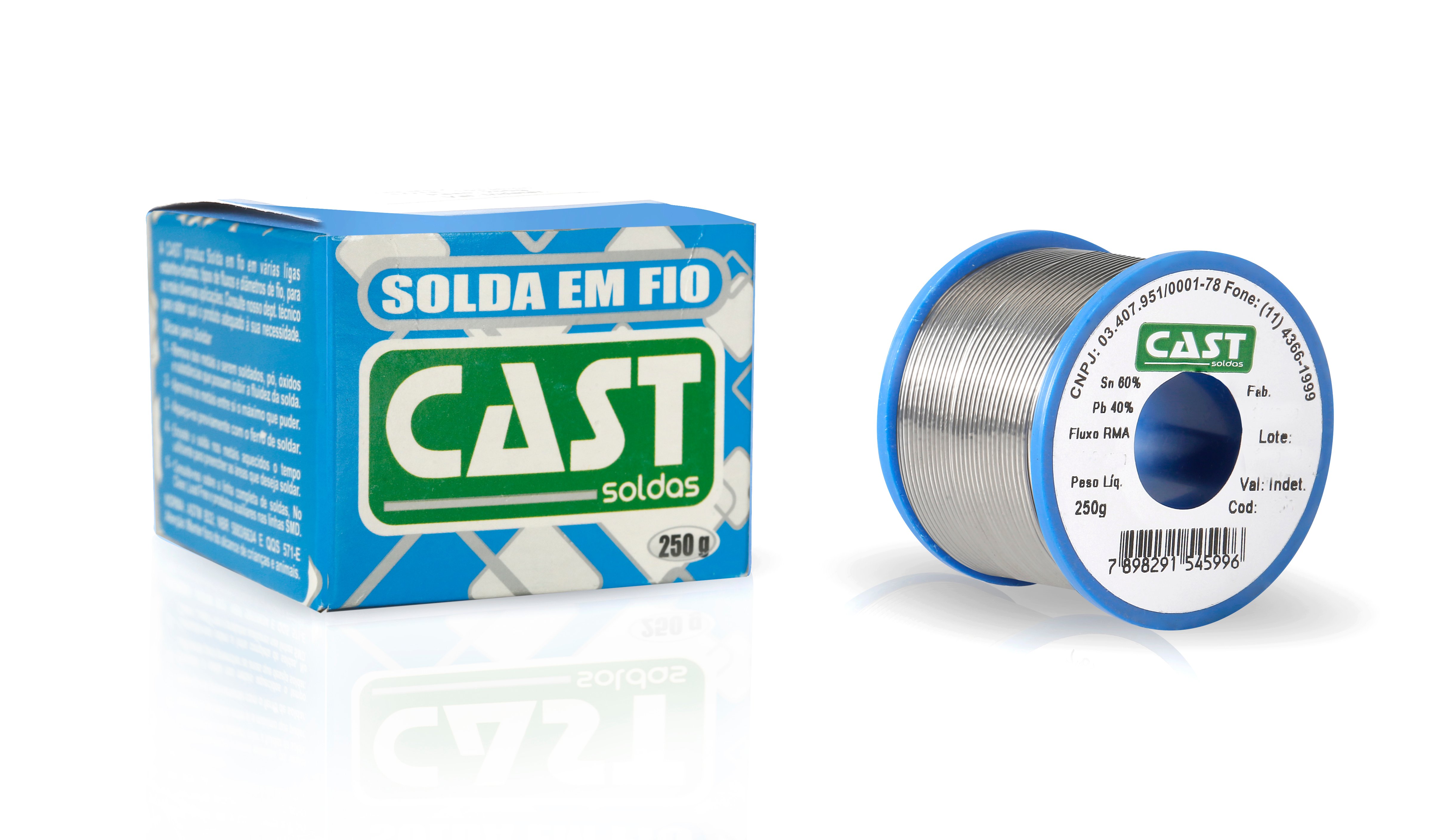 Solda Fio Carret 60x40 (Sd Pb) Az 250gr