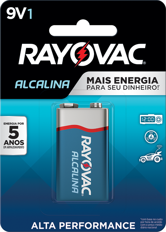 Bateria Alcalina 09v