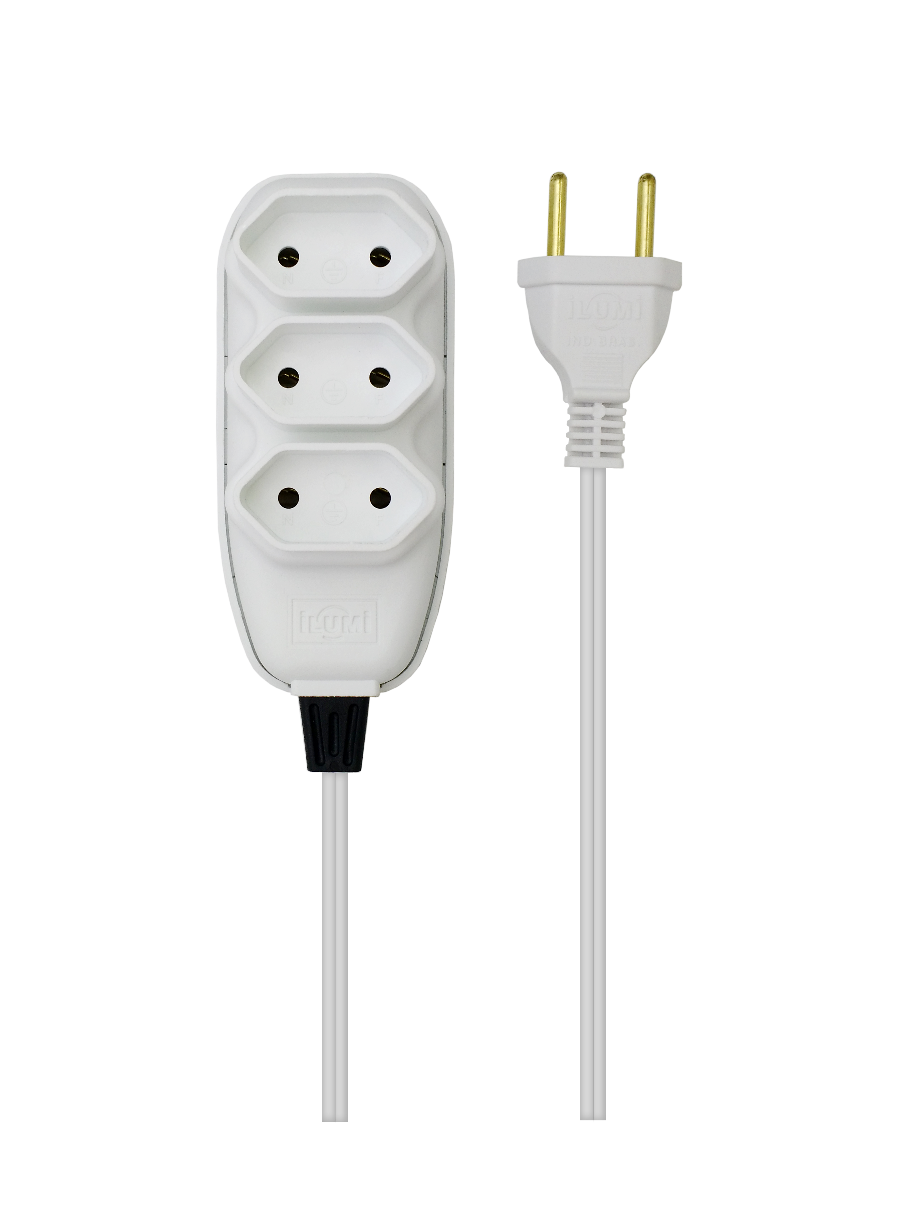 Extensao Pl 2p 2x0,75  3mt Br Compact