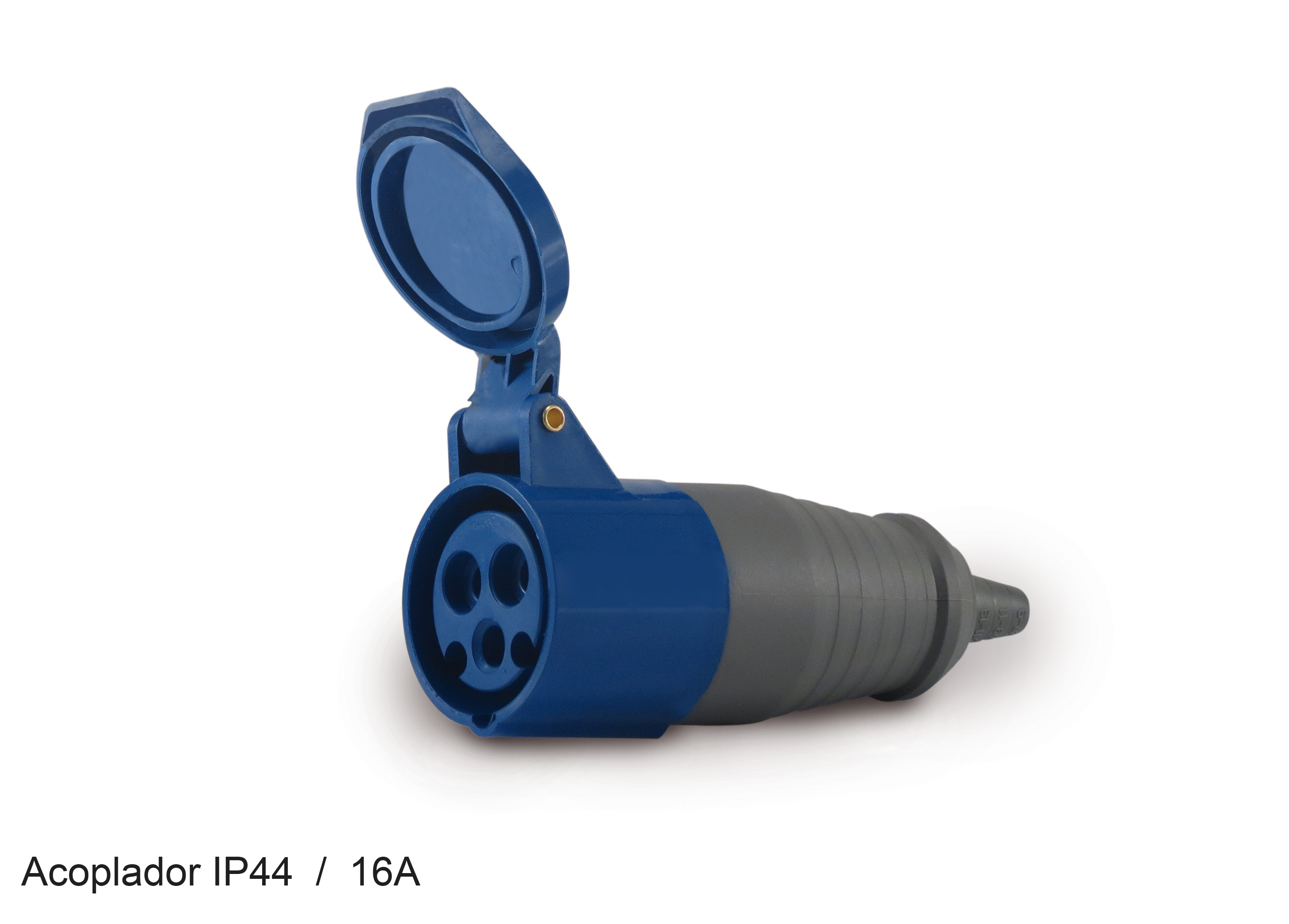 Acoplamento Ind 3p+T 16a 220v Azul