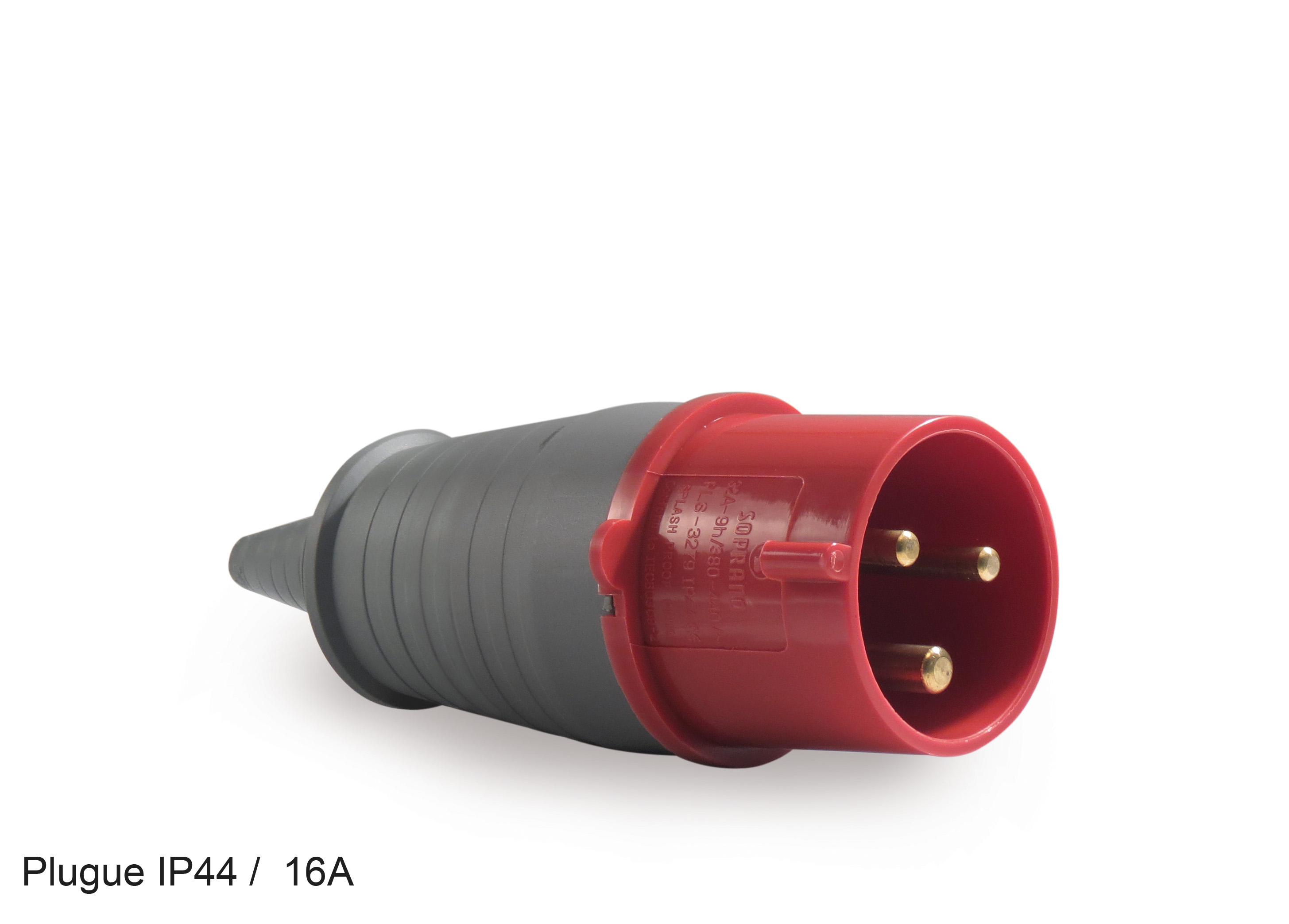 Plug Ind 2p+T 16a 380v Verm
