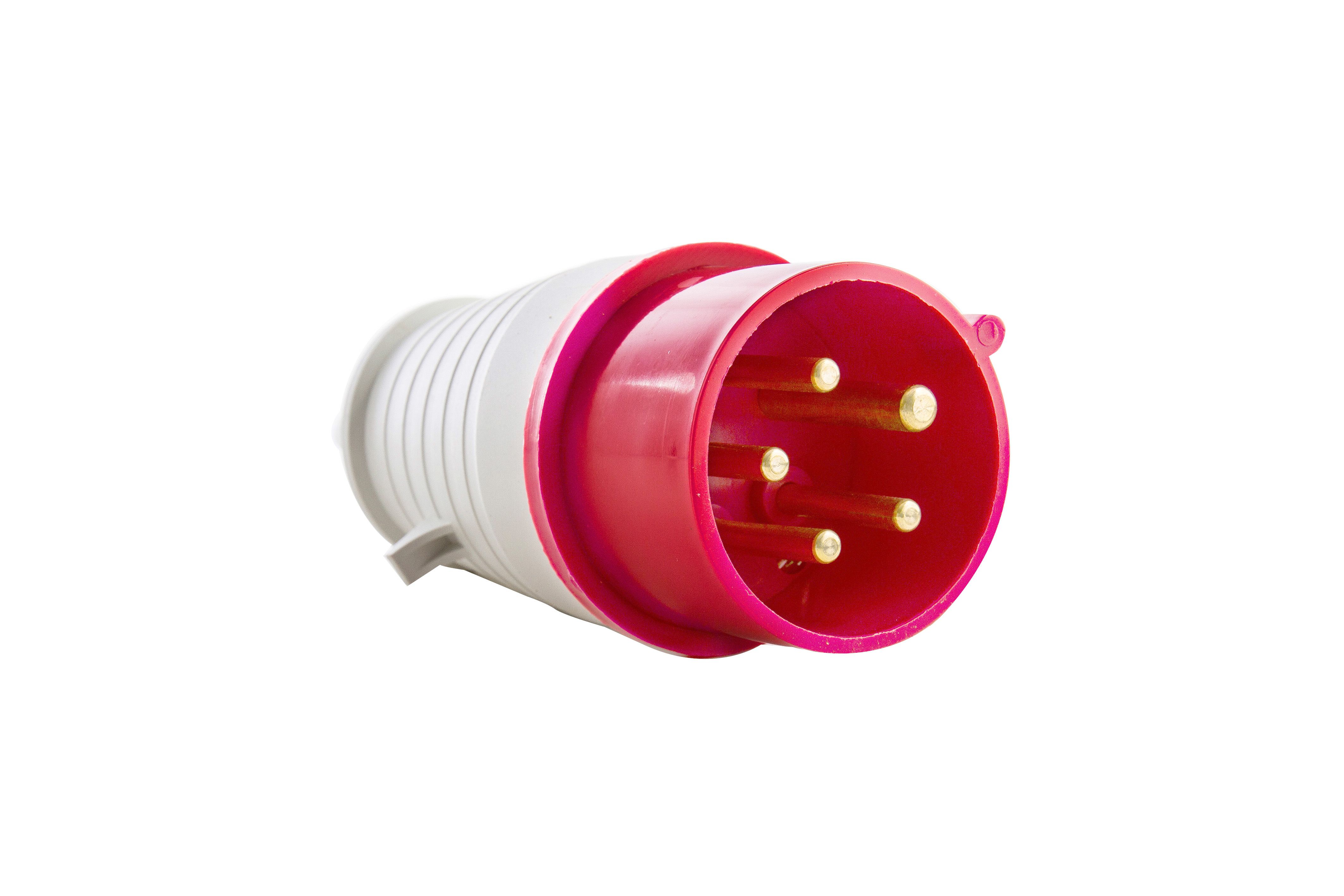 Plug Ind 3p+T+N 16a 380v Verm
