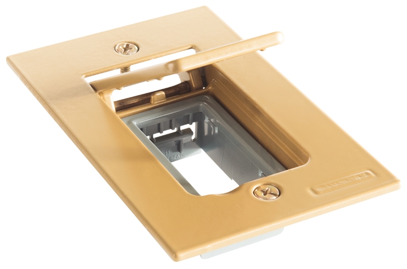 Placa Piso 4x2 Alum Mod Dourada