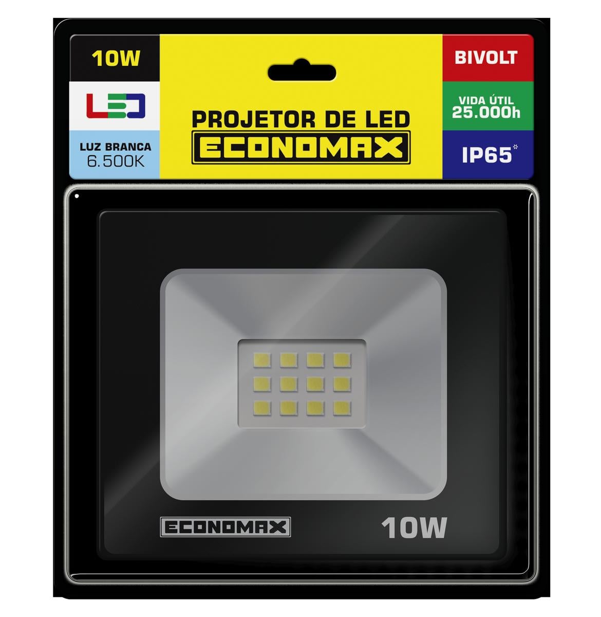 Refletor Led Pt  10w 6,5k
