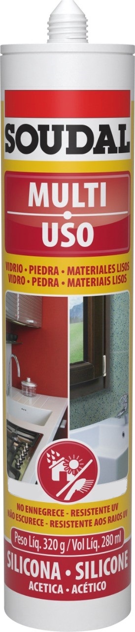 Silicone Acetico Bronze 320gr Multiuso