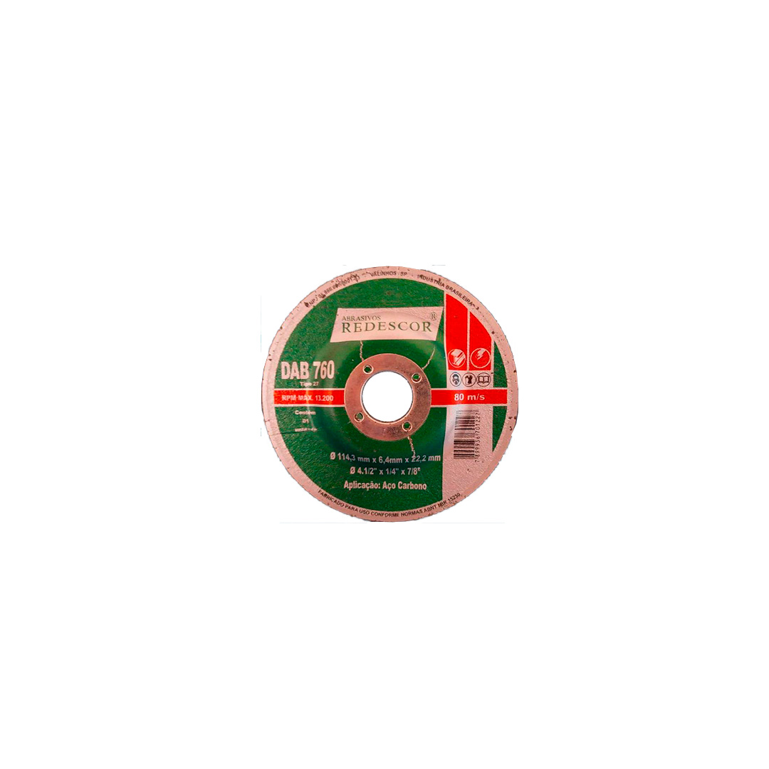 Disco De Desbaste 7x1/4x7/8” Metal