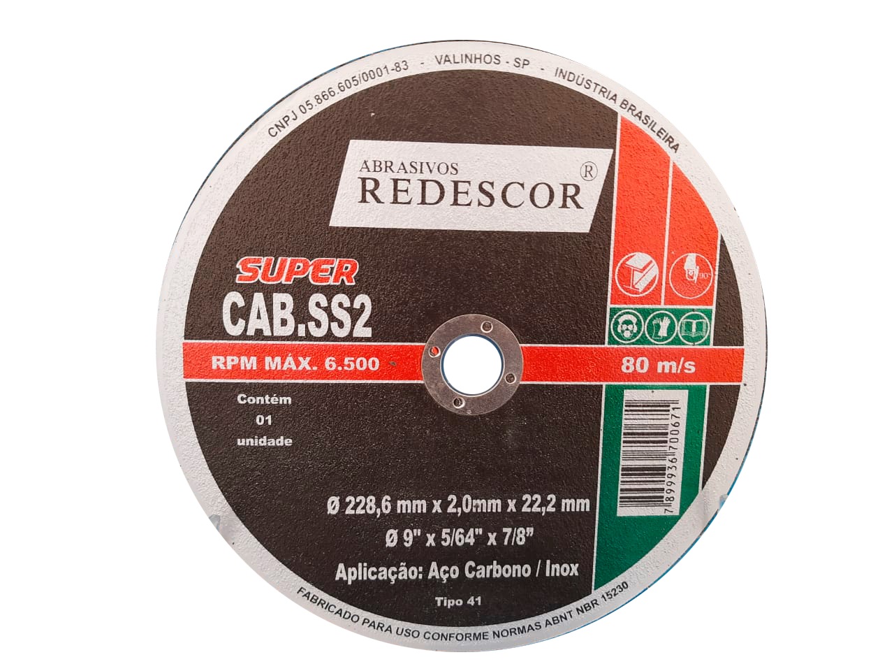 Disco De Corte  9x5/64x7/8” Inox