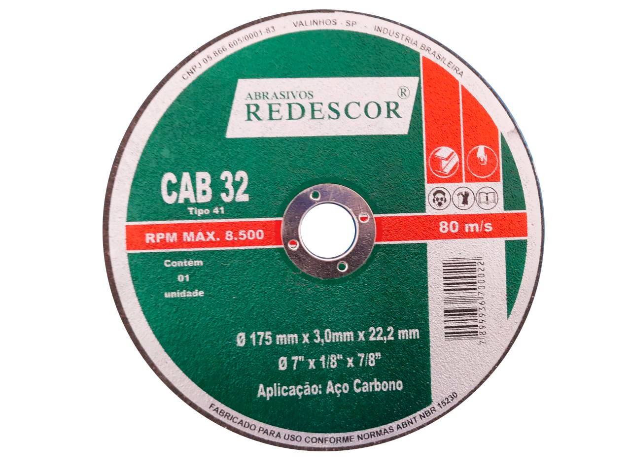 Disco De Corte  7x1/8x7/8” Metal