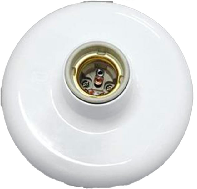 Plafon Pvc E27 100w Br Soq Porc