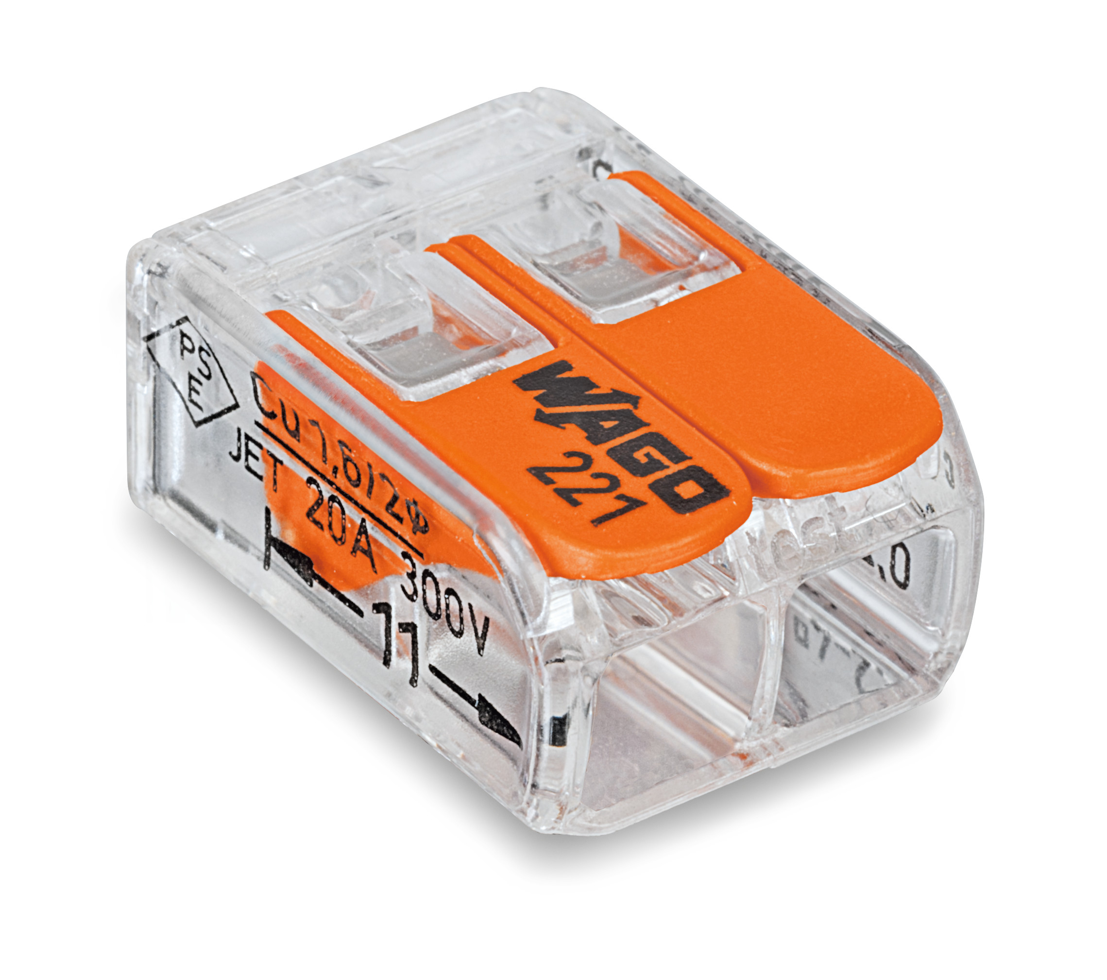 Conector Emenda 2p 4,0mm 221-412 C/6pc