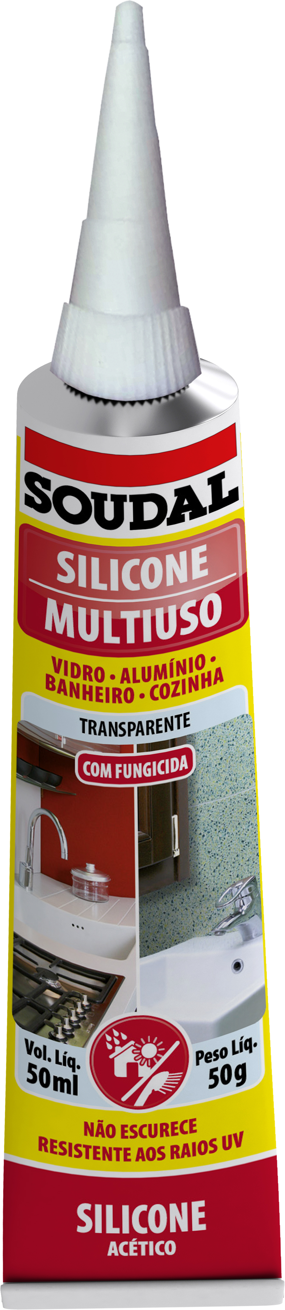 Silicone Acetico Incolor 50gr