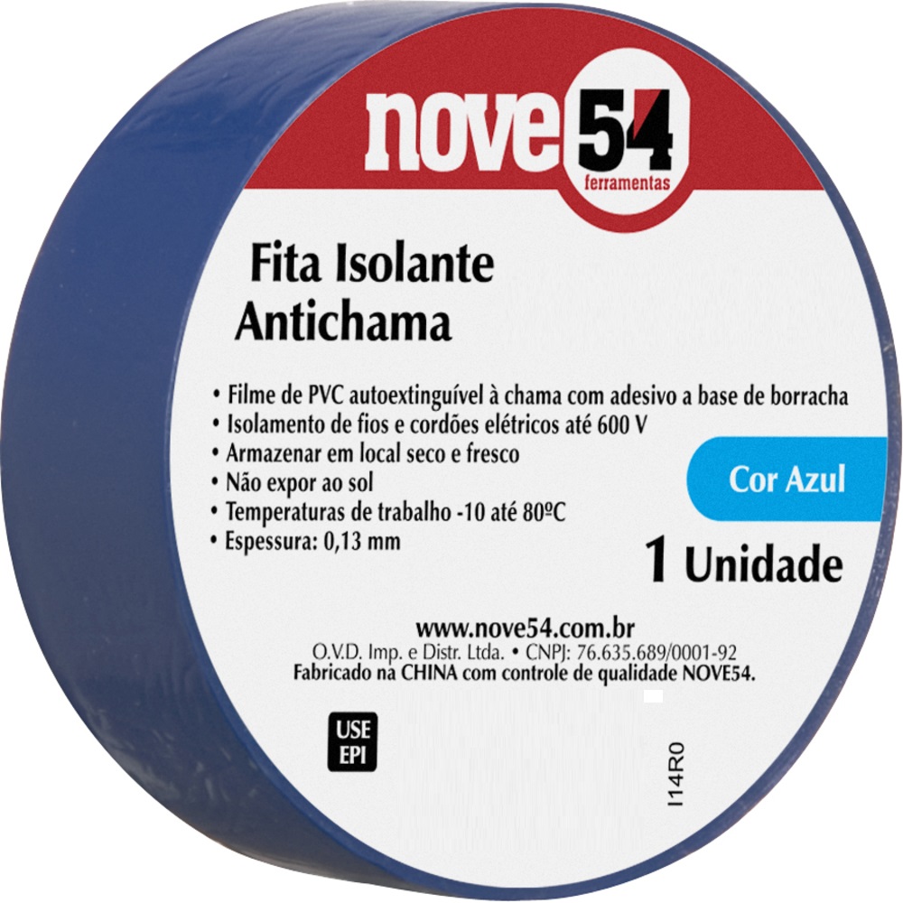 Fita Isolante 19mmx10mt Az