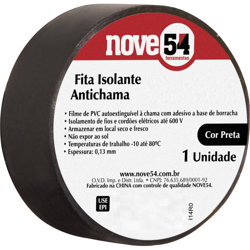 Fita Isolante 19mmx10mt Pt