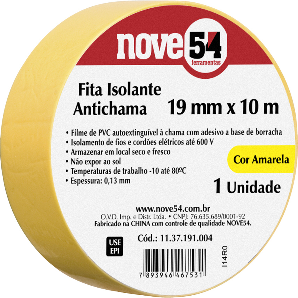 Fita Isolante 19mmx10mt Am