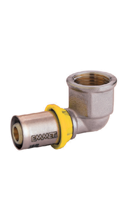 Cotovelo Pexgas 90 R Femea 16mmx1/2”